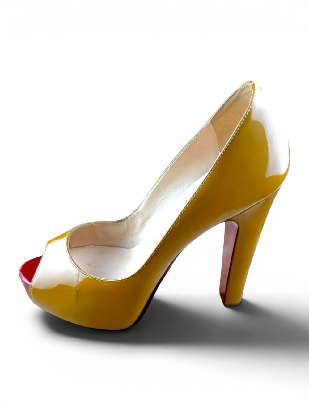 Christian Louboutin Patent Leather Peep Toe Pumps – - Picture 4 of 9